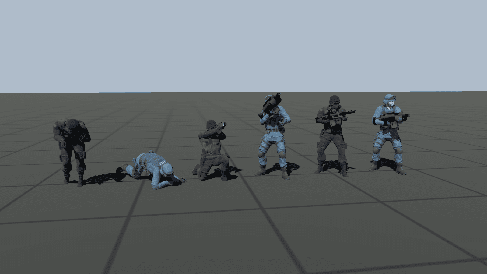 Other captures: Anim soldier stances