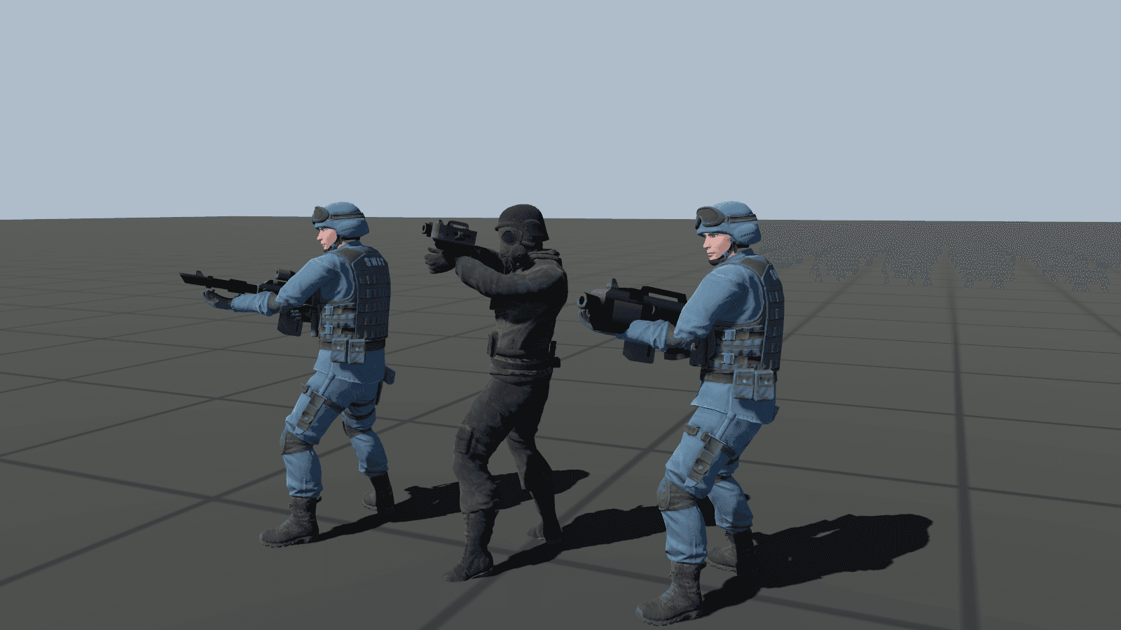 Other captures: Anim weapon grips