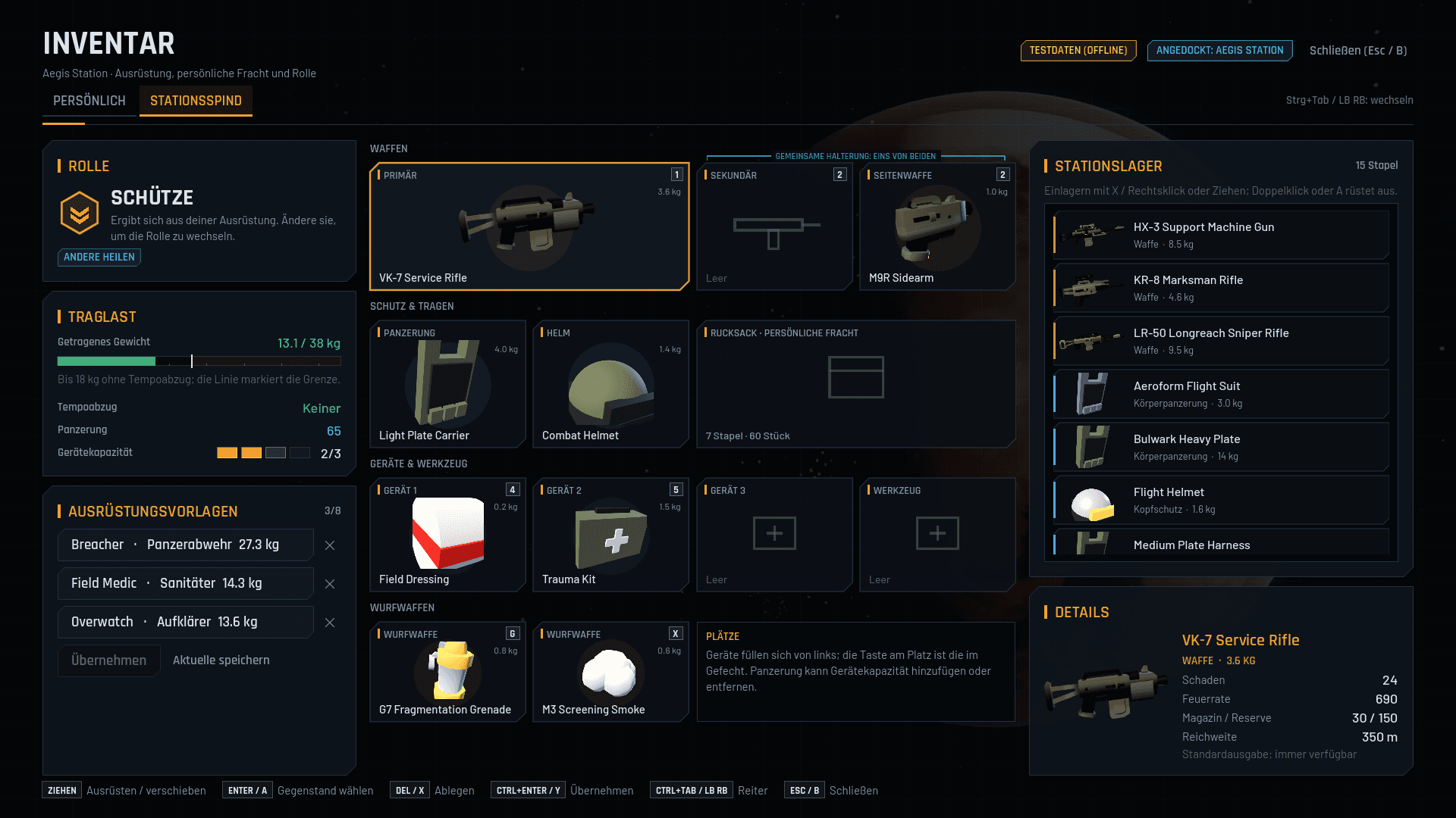 Other captures: Inventory locker de