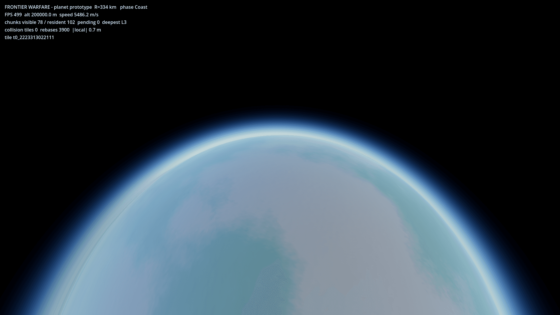 Other captures: Orbit 200km