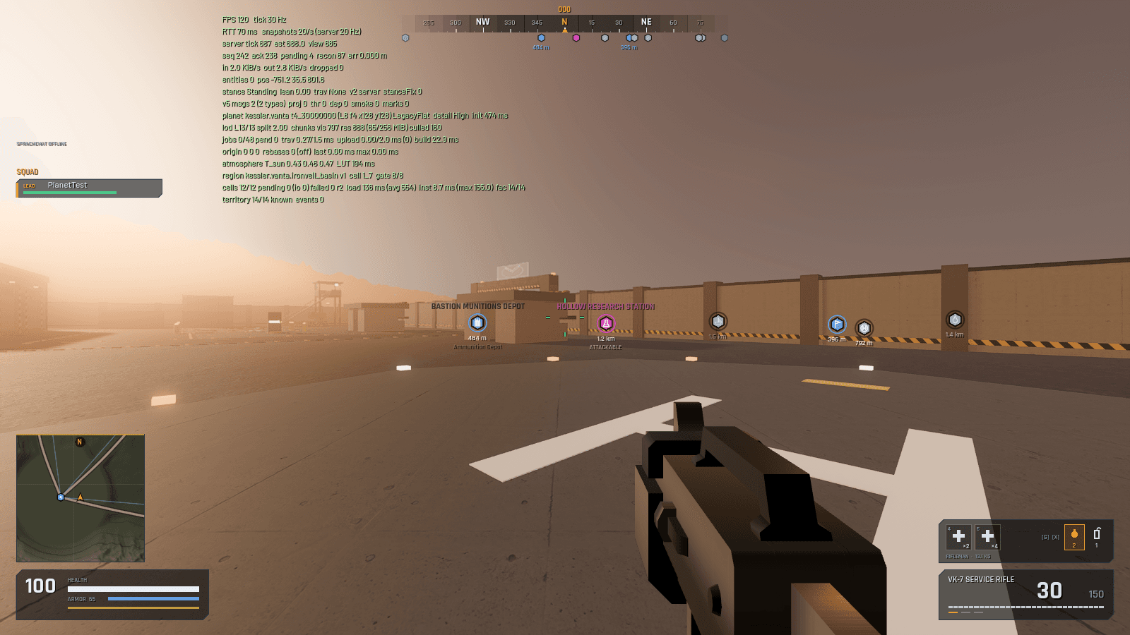 Other captures: Planet ingame spawn f3