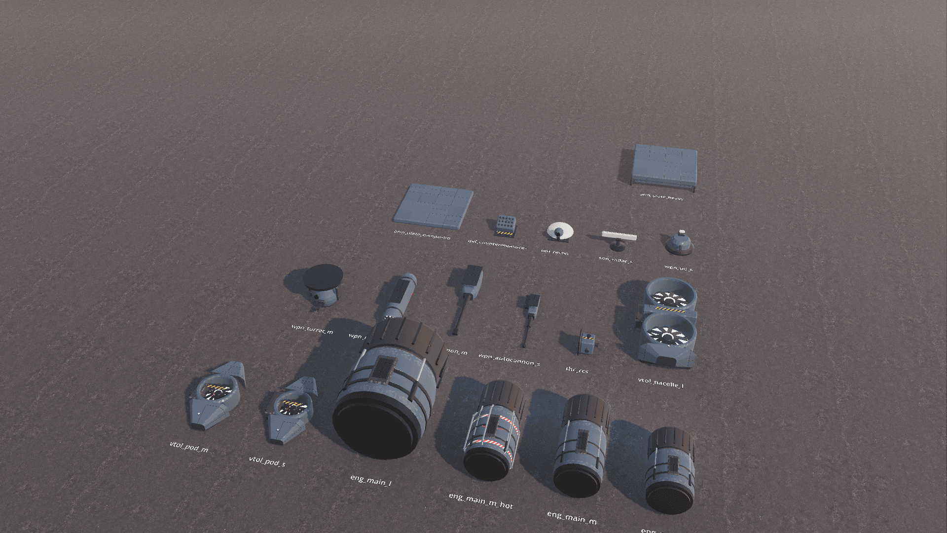 Other captures: Shipmodules catalog equipment