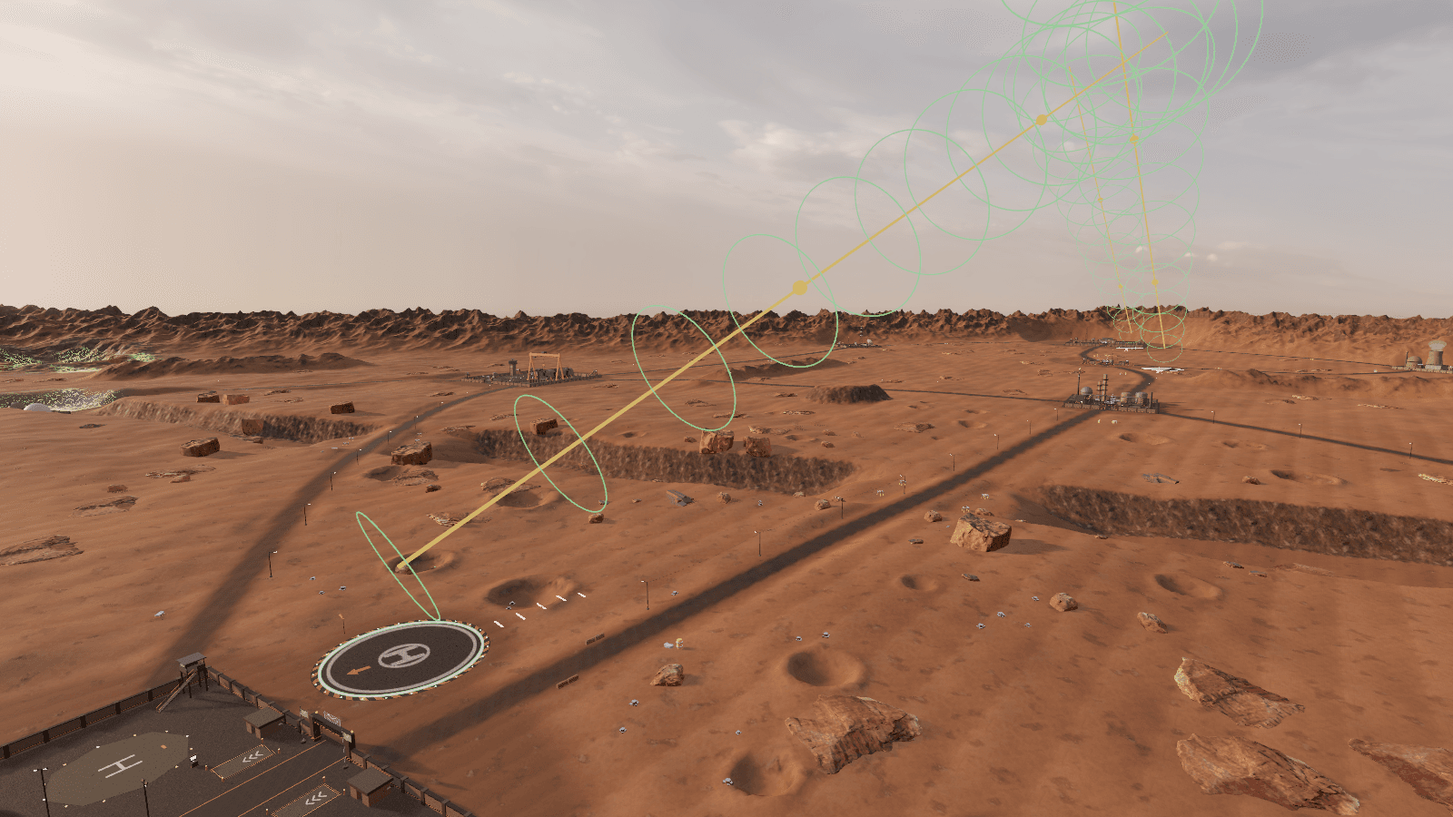 Other captures: Transport pads vanta spaceport approach