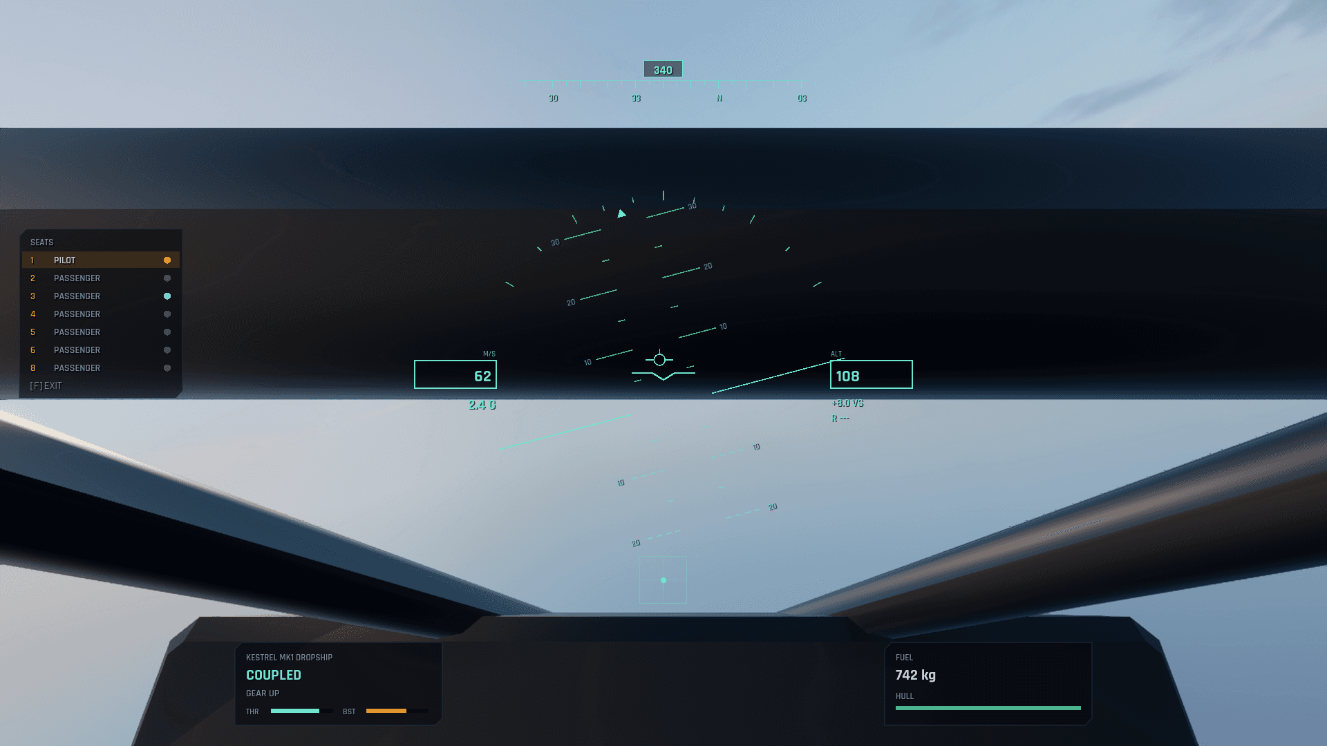 Other captures: Transport ui cockpit