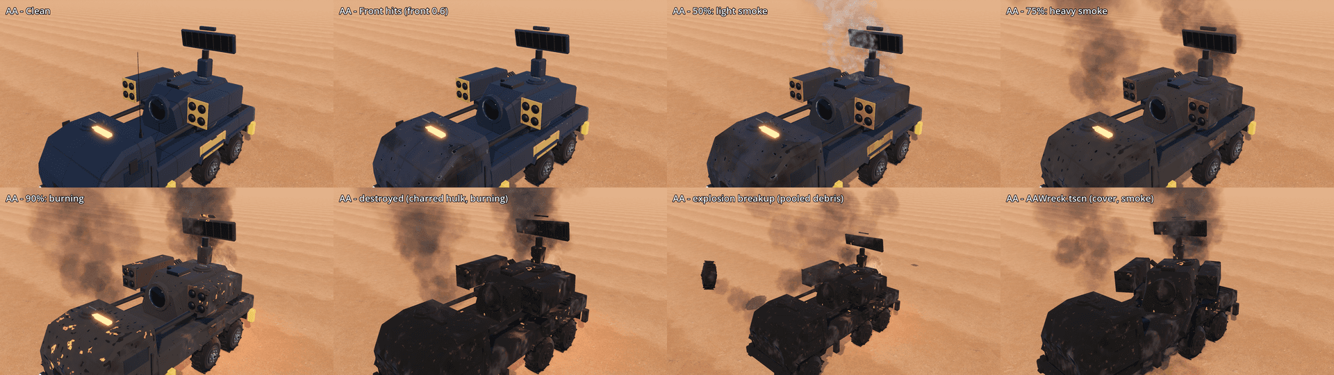 Other captures: Vehicle damage AA