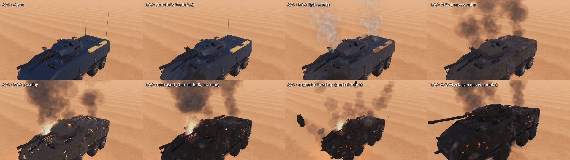 Other captures: Vehicle damage APC