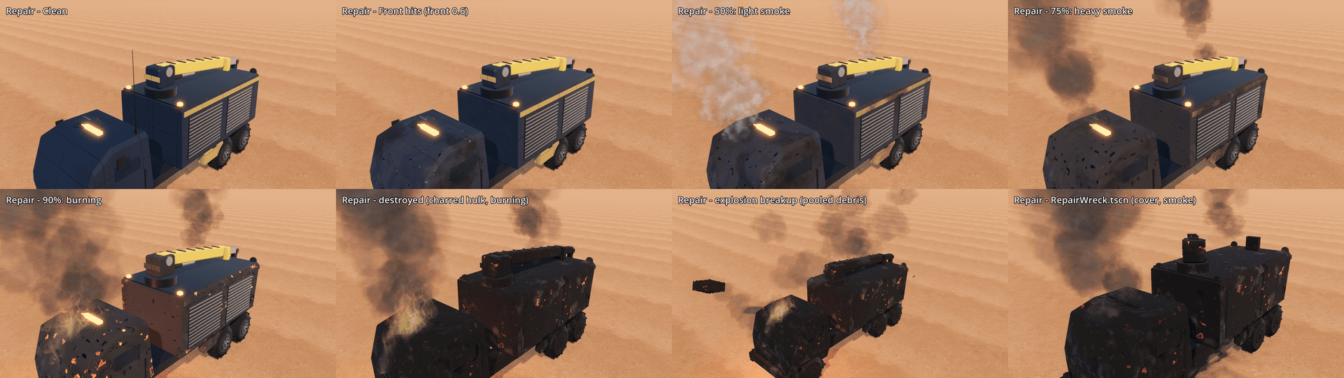 Other captures: Vehicle damage Repair