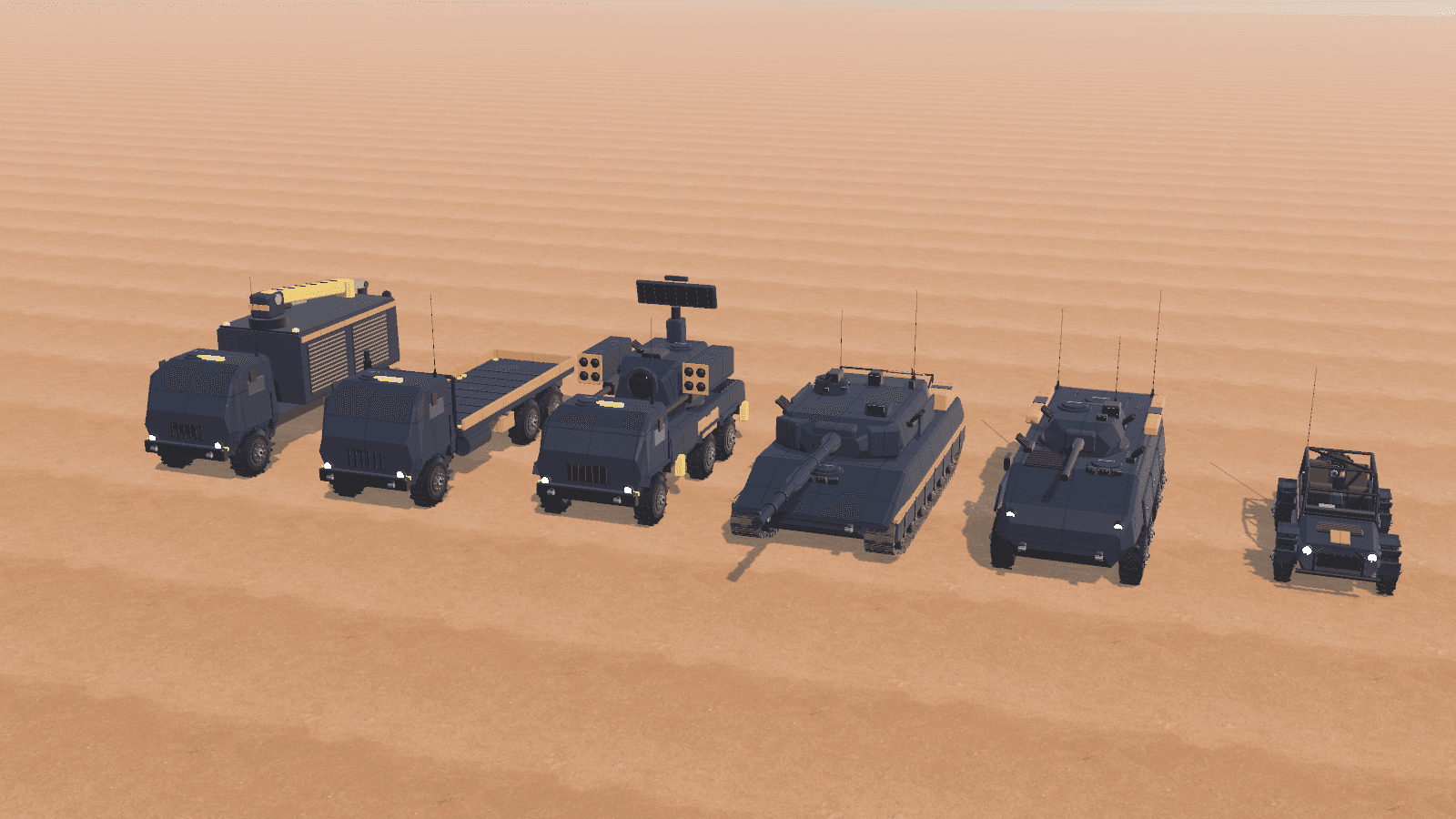 Other captures: Vehicle lineup ground