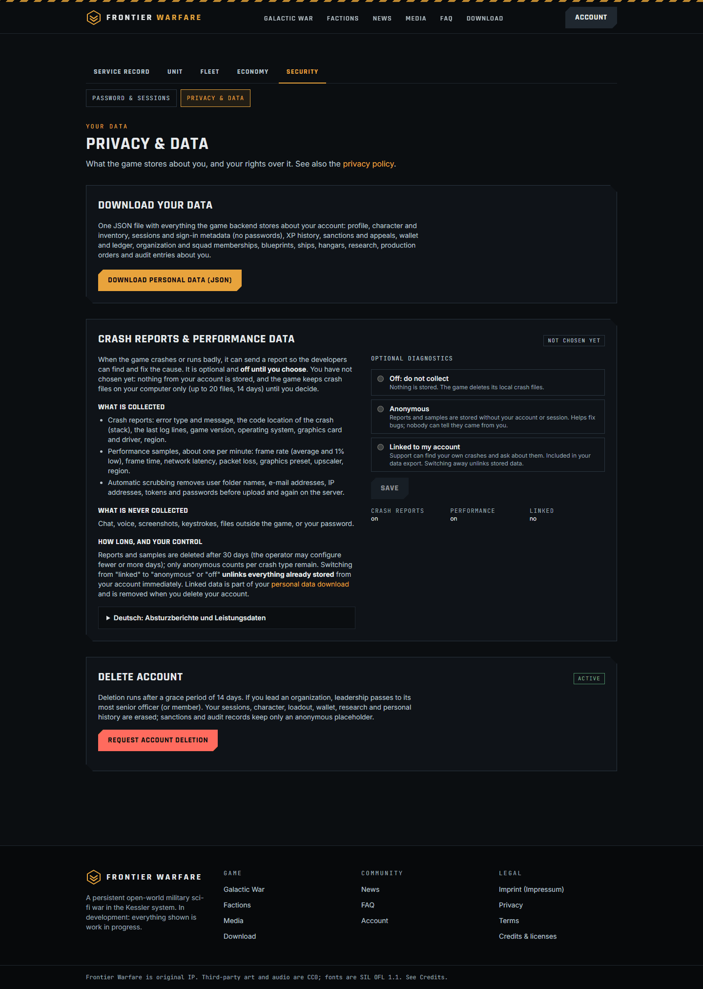 Other captures: Web2 privacy telemetry unset