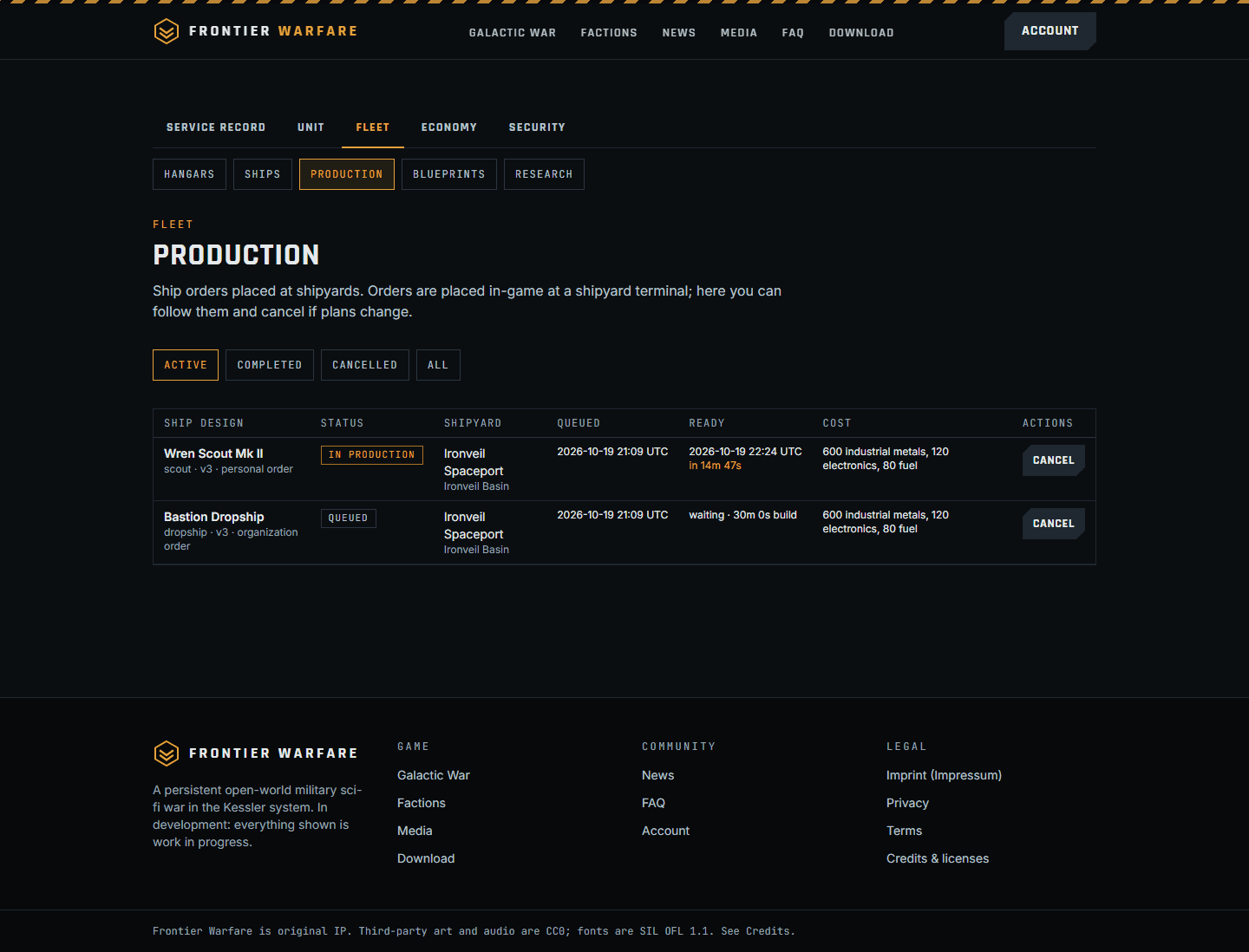 Other captures: Web2 production