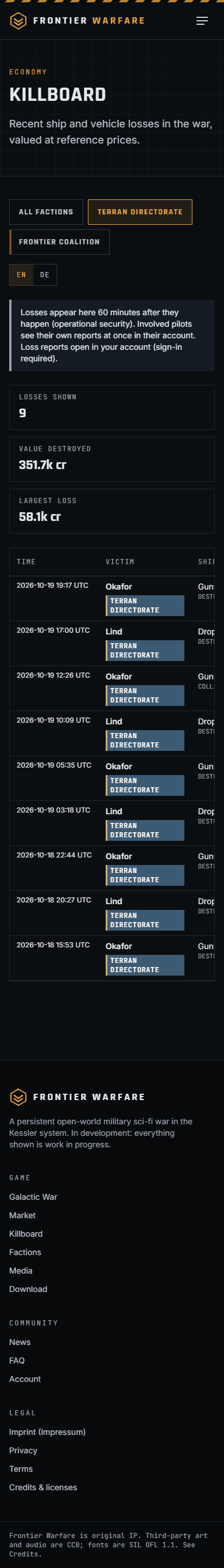 Other captures: Web3 mobile killboard